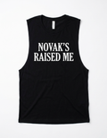 NOVAK'S RAISED ME MUSCLE TEE